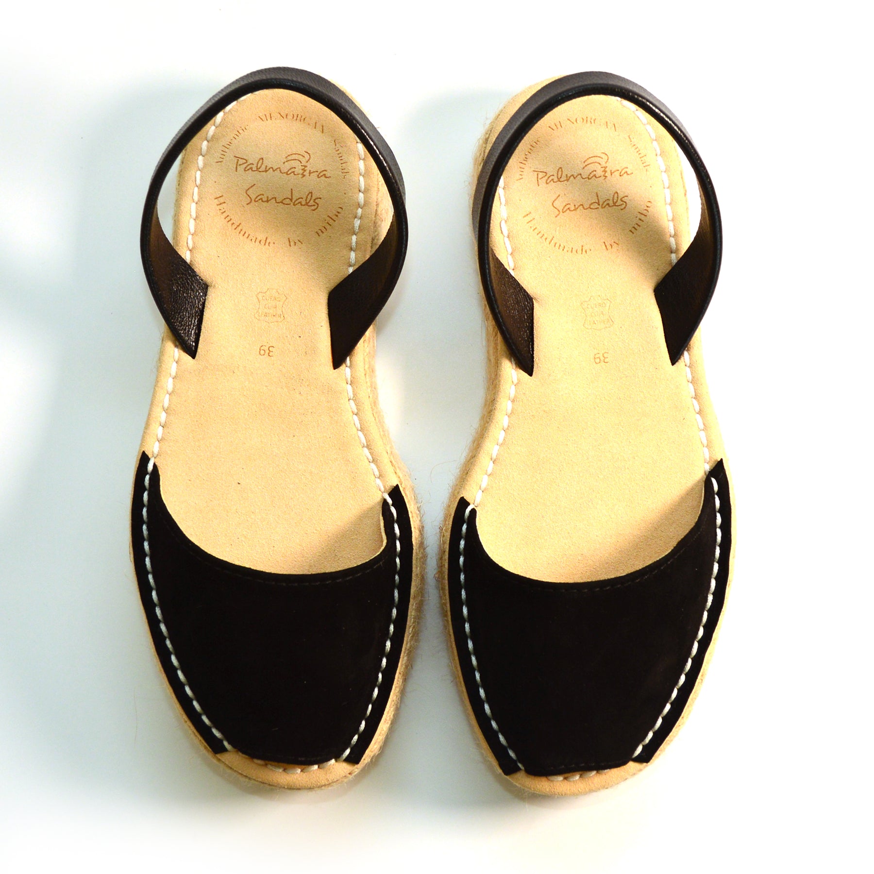 black suede espadrille lowform slingback menorcan avarcas spanish sandals