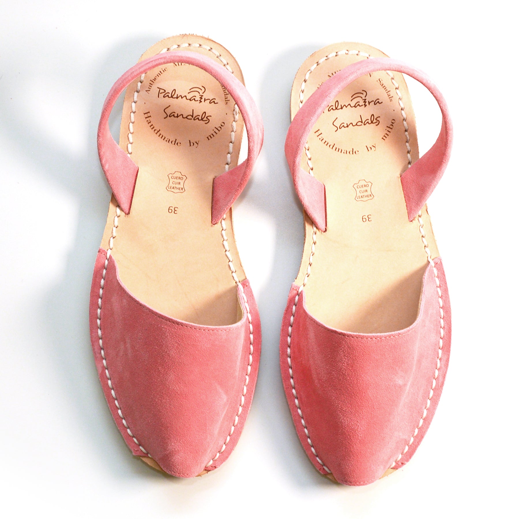 sugar pink suede slingback menorcan spanish avarcas sandals
