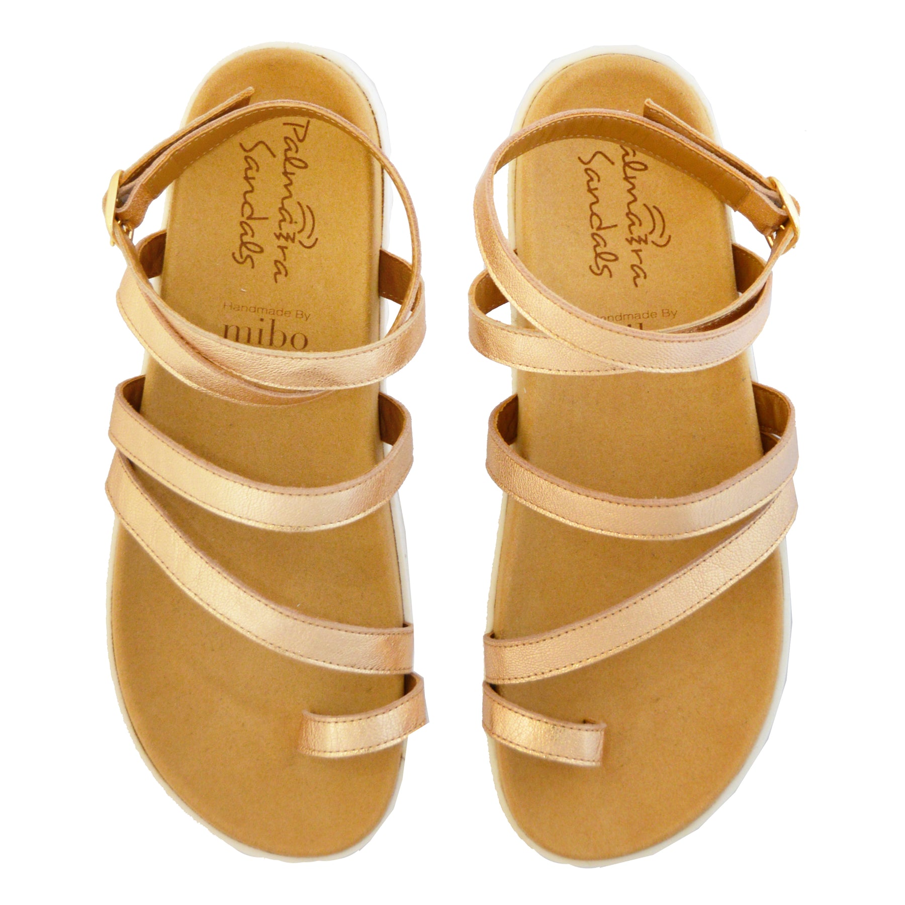 gold leather strappy arch support gladiator style flat sandals