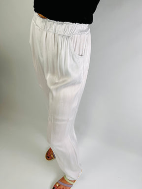 Odyssea Draped Trousers in White
